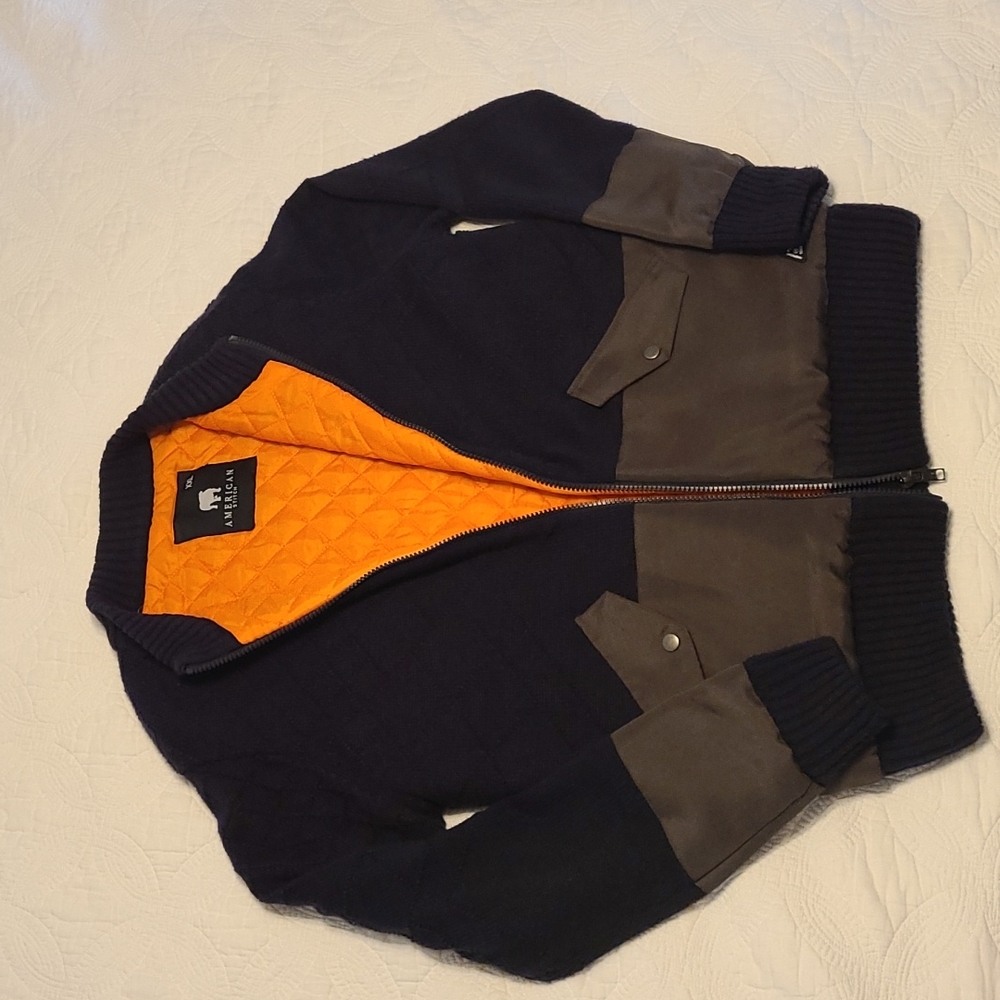 American Stitch men's zip up lined sweater XXL